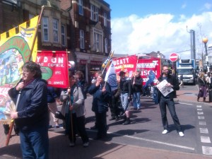 Marchers Head to Ruskin House