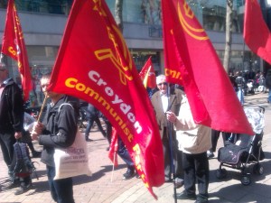 Marching Through Croydon Town Centre