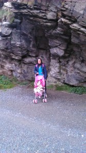 Gee & Mei-An sheltering from Elements