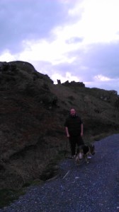 Adrian & Xena - our faithful German Shepherd Dog