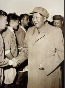 Mao Zedong & He Long Meet USSR Players