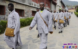 African Buddhist Monks at the Shaolin Temple