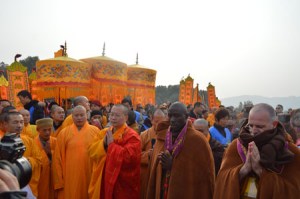 Great Monk Da Yuan, and a Ugandan and Mexican Monk Bow
