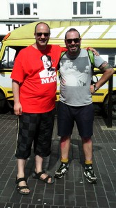 Mr Nick Slater Thanking Me for Travelling from London to Join the March