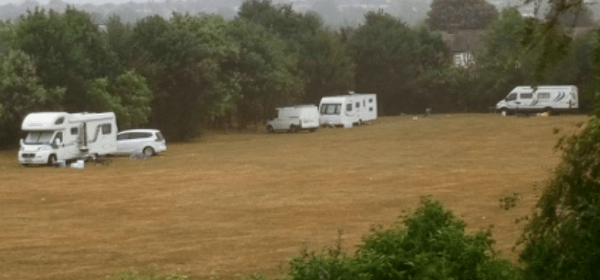 Travellers in Cheam 2018