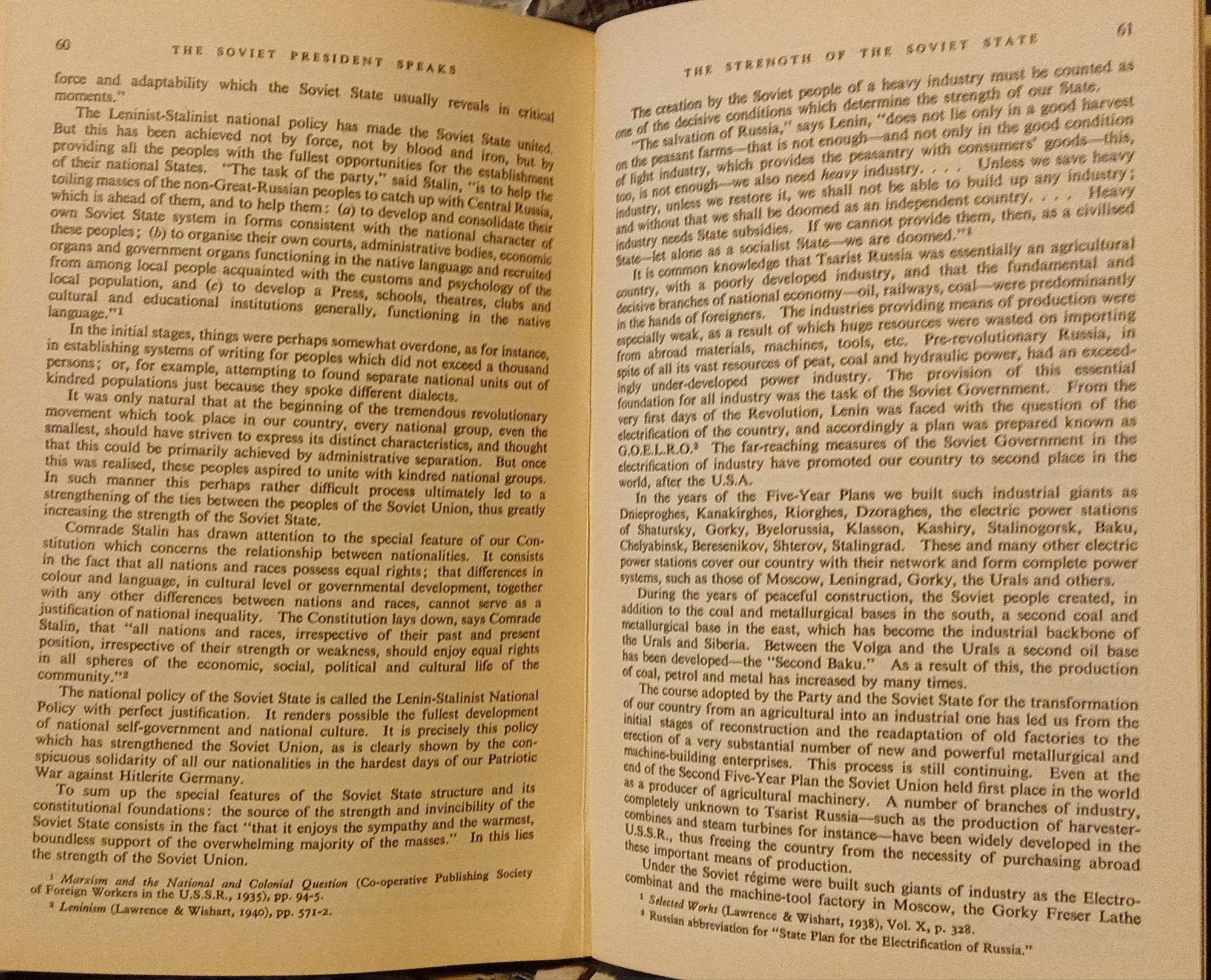 MI Kalinin The President Speaks 