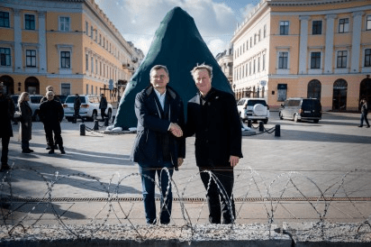 David Cameron (War Monger) Zelensky (Neo-Nazi)