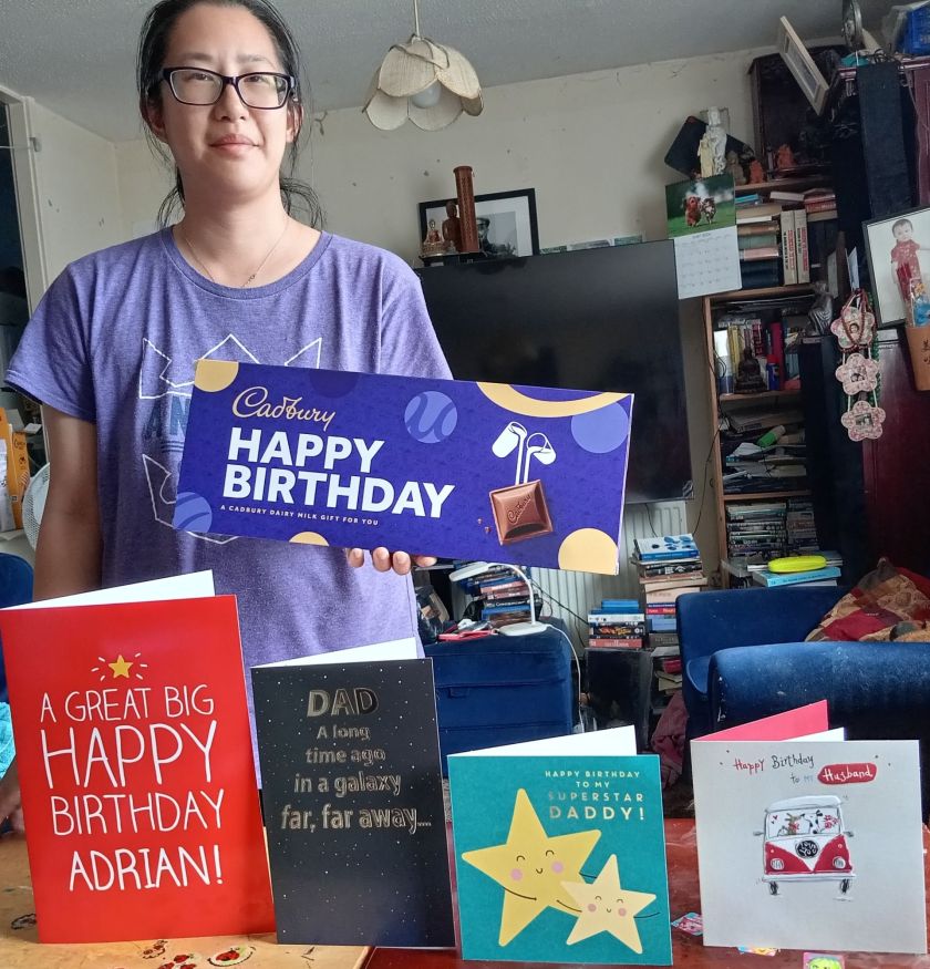 Mum, Dad & Charlotte Got this GIANT Chocolate Bar!