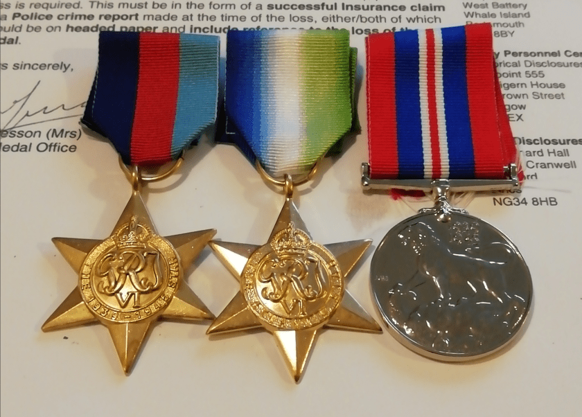 Arthur Gibson - Medals - WWII
