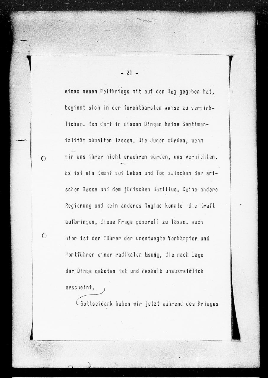 Goebbels' Diary - Hitler and the Holocaust!