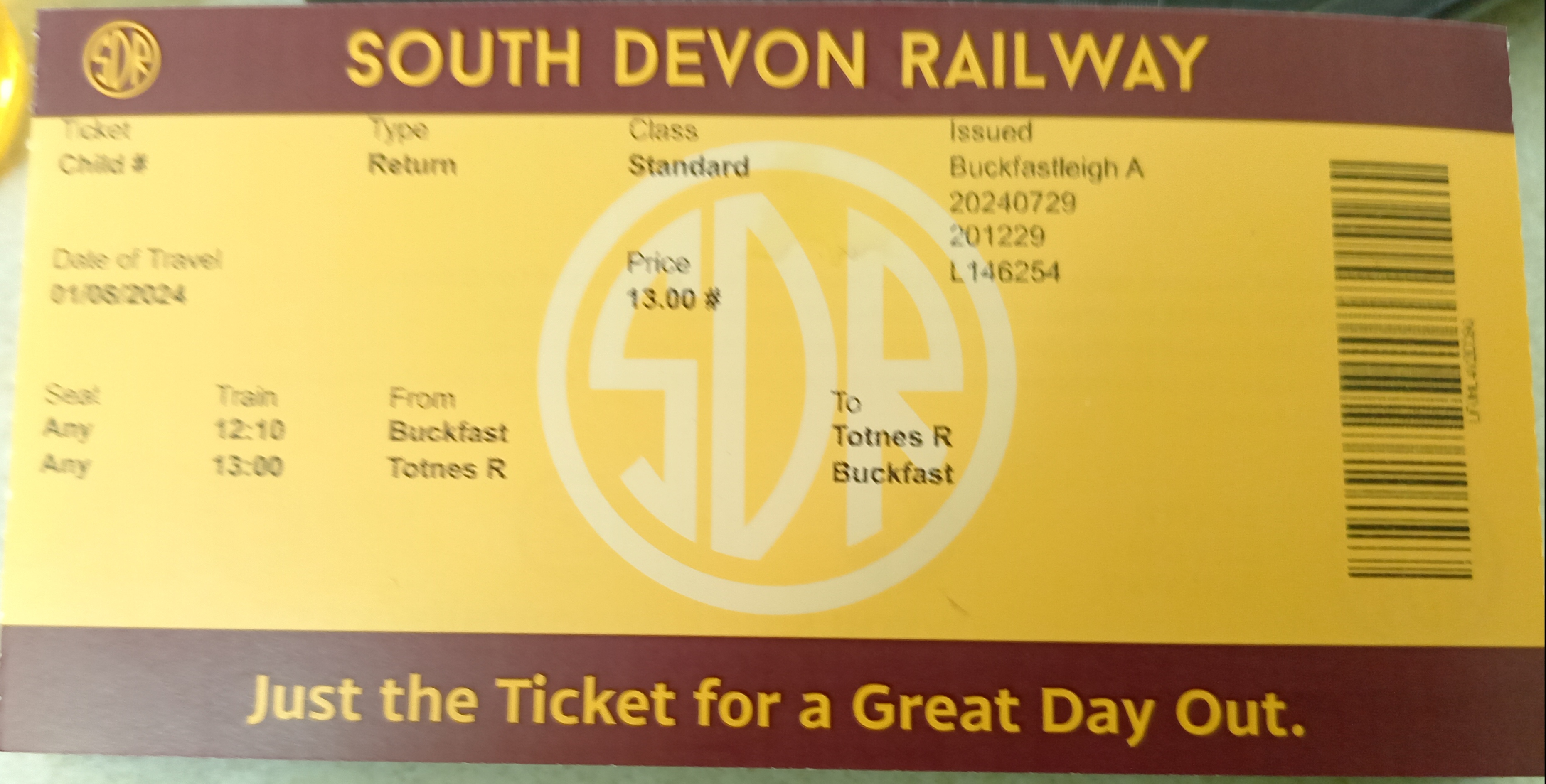 SDR - Train Tickets - 2924