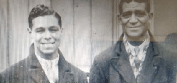 Cuthbert Taylor and his father, Charlie.