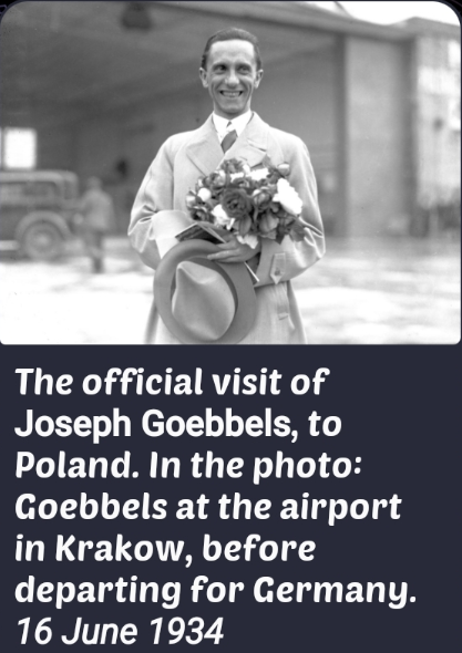 Joseph Goebbels Poland 1934