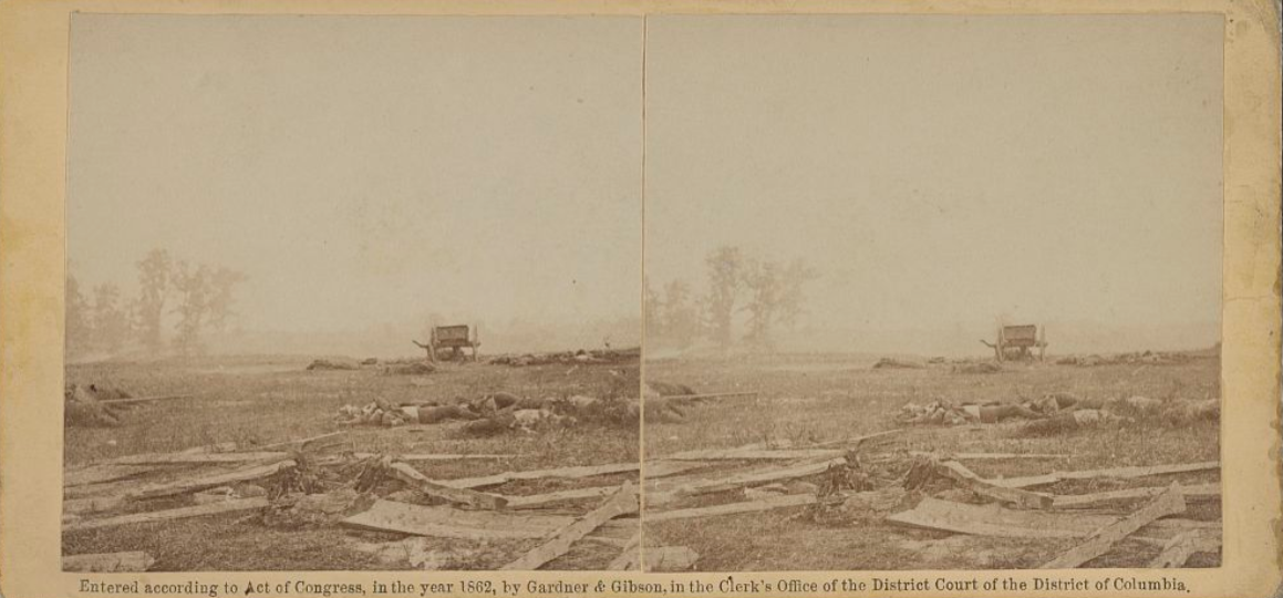 Dead Confederates After Union Cavalry Charge - Antietam
