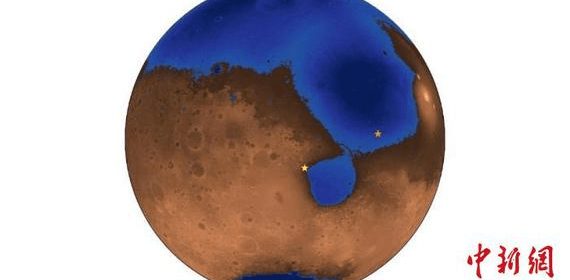A hypothetical illustration of Mars 3.6 billion years ago.(Photo/Aerospace Information Research Institute)