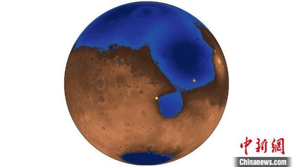 A hypothetical illustration of Mars 3.6 billion years ago.(Photo/Aerospace Information Research Institute)