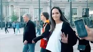 Angelina Joli & Hitlerite Drug Addict Zelensky