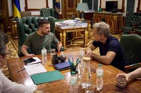 Ben Stiller & Hitlerite Drug Addict Zelensky!
