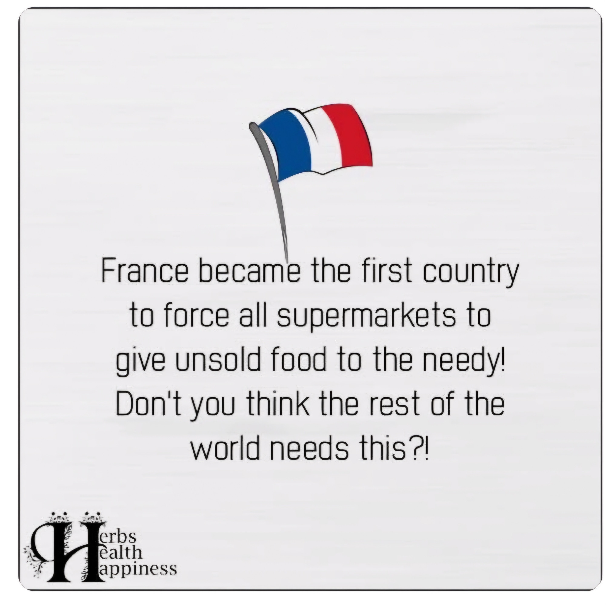 France - Supermarkets Free Food!