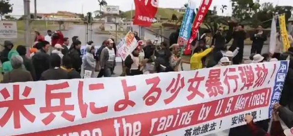 Okinawans Protest Continuous US Miilitary Sex Crimes!