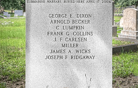 Memorial Stone for the Crew of the CSS HL Hunley!