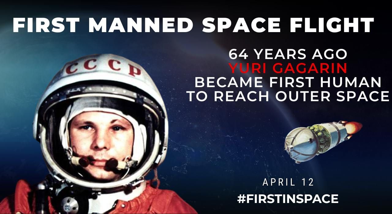 Yuri Gagarin - USSR - First into Space - 1961