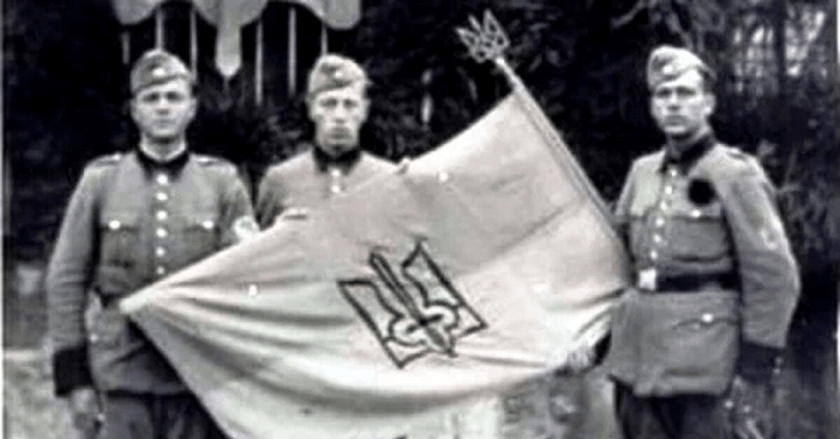 Nazi Germans Parade the Nazi Ukrainian Flag - Which is Common-Place in the West Today!