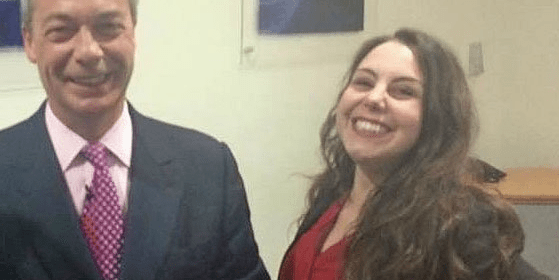 Nigel Farage & Kate Fanning Grinning Inanely!