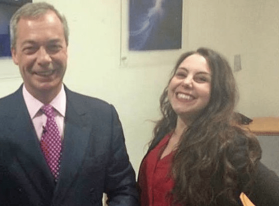 Nigel Farage & Kate Fanning Grinning Inanely!