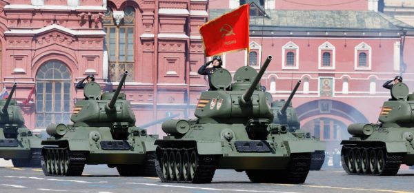 The Red Flag Flies Over Red Square!