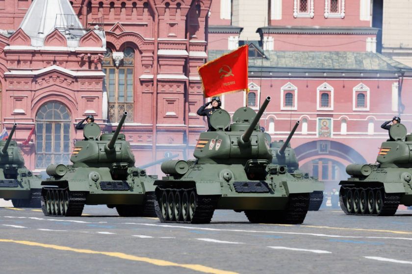 The Red Flag Flies Over Red Square!