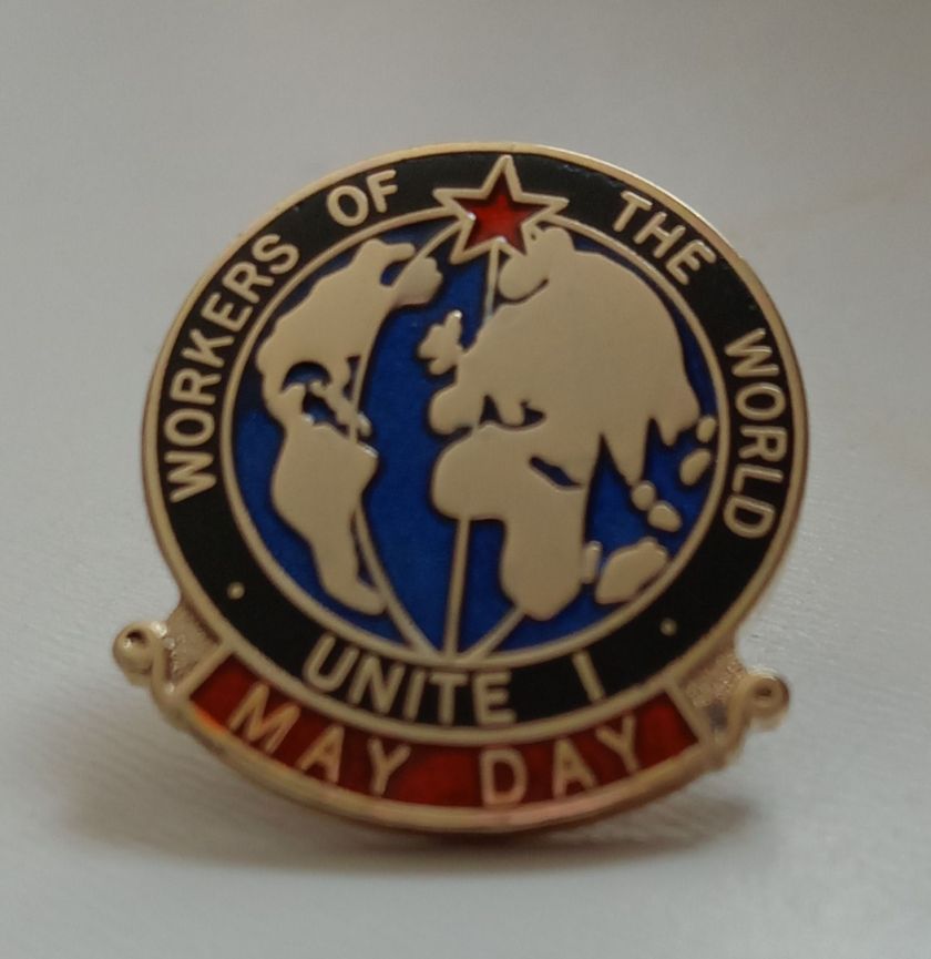 May 1st Badge Linked to UK Communist Movement!