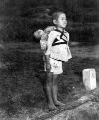 Japanese Child Brings His Dead Brother to be Incinerated - Hiroshima!