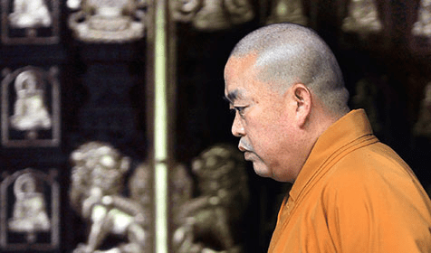 Shi Yongxin, the abbot of Shaolin Temple. (File photo/China Daily)