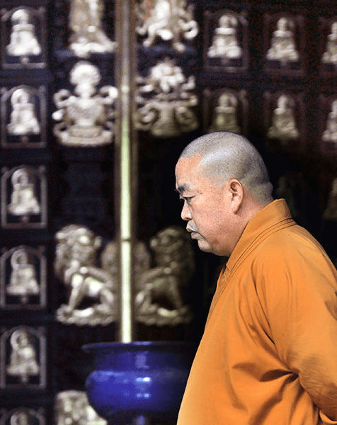 Shi Yongxin, the abbot of Shaolin Temple. (File photo/China Daily)