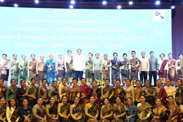 A special ceremony marking the 70th anniversary of the founding of the Lao Women’s Union (LWU) !