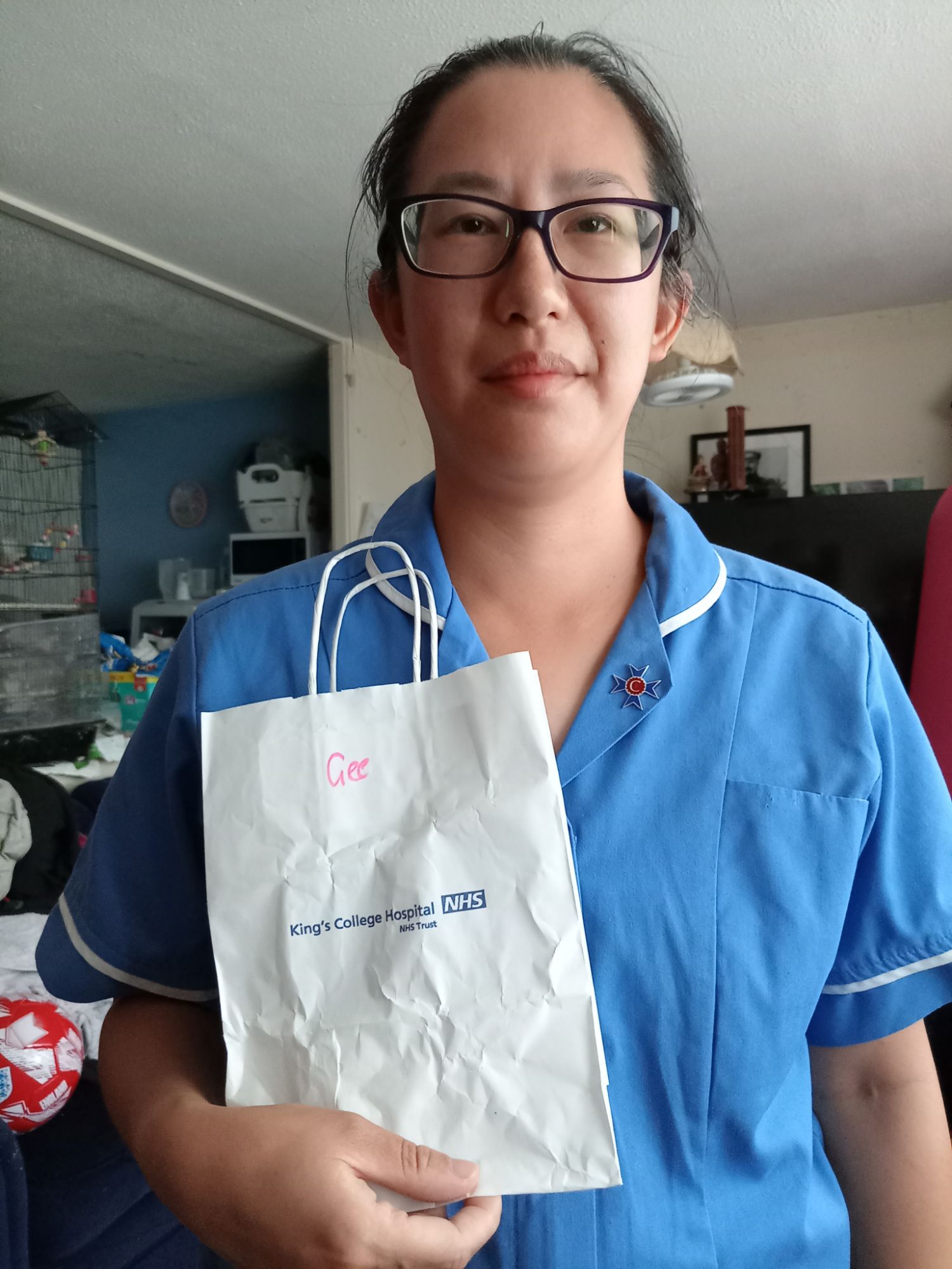 NHS Midwife Gee Wyles - Covid Star Medal for Bravery