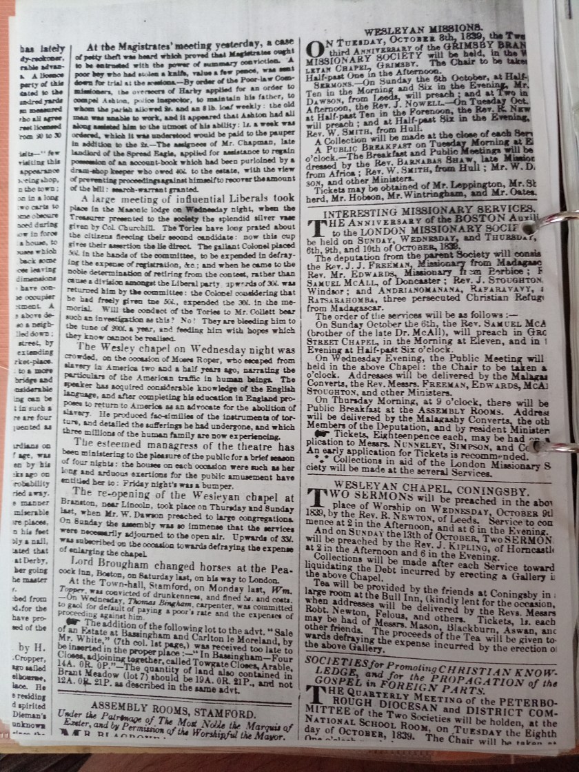 Moses Roper - Escaped US Slave!