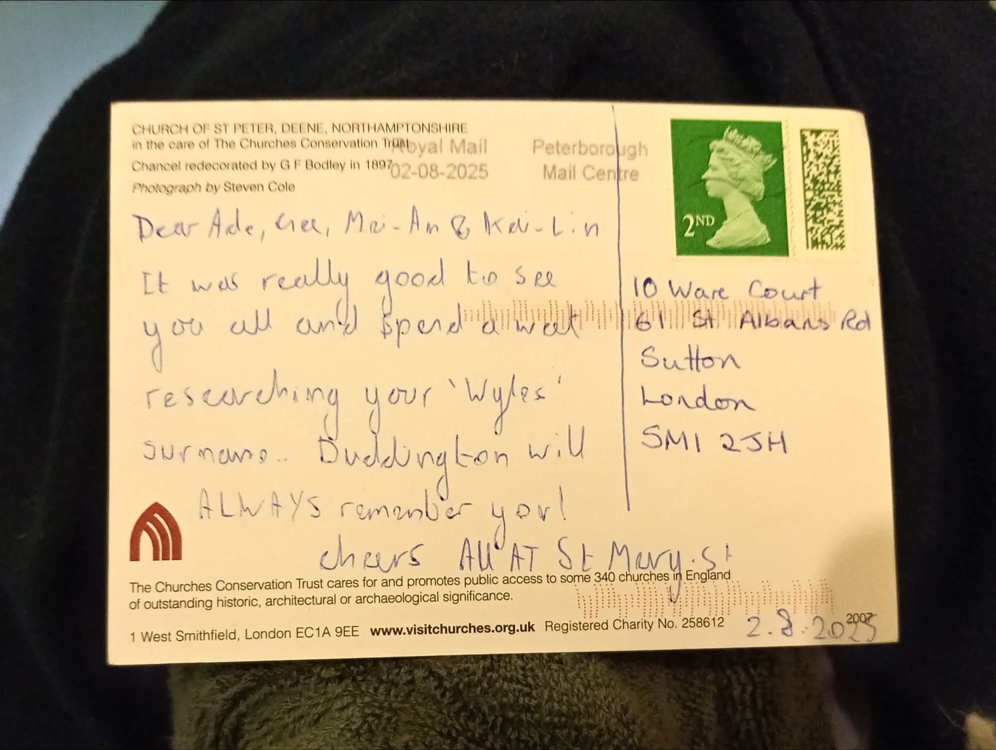 Sutton - the Postcard Has Arrived!