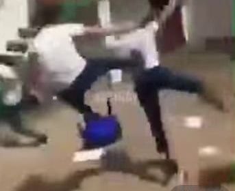 Still From A Video Show a Chinese Person Fighting Off An Attack in Nigeria!