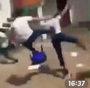 Still From A Video Show a Chinese Person Fighting Off An Attack in Nigeria!