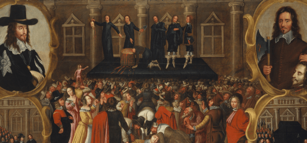 Execution of King Charles I - Charlie Hit in the Neck!