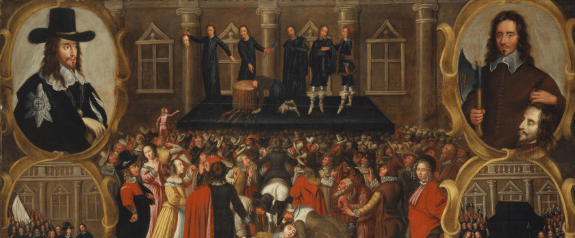 Execution of King Charles I - Charlie Hit in the Neck!