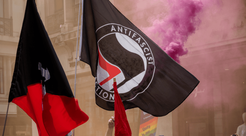 Antifa flag at an anti-facism rally in London - Credit: Triumph0828 / DepositPhotos - License: DepositPhotos