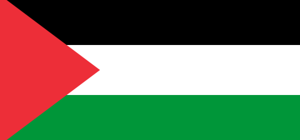 Flag of the Palestine Liberation Organization (PLO), Palestinian National Authority (PNA) and State of Palestine (1988-Present)