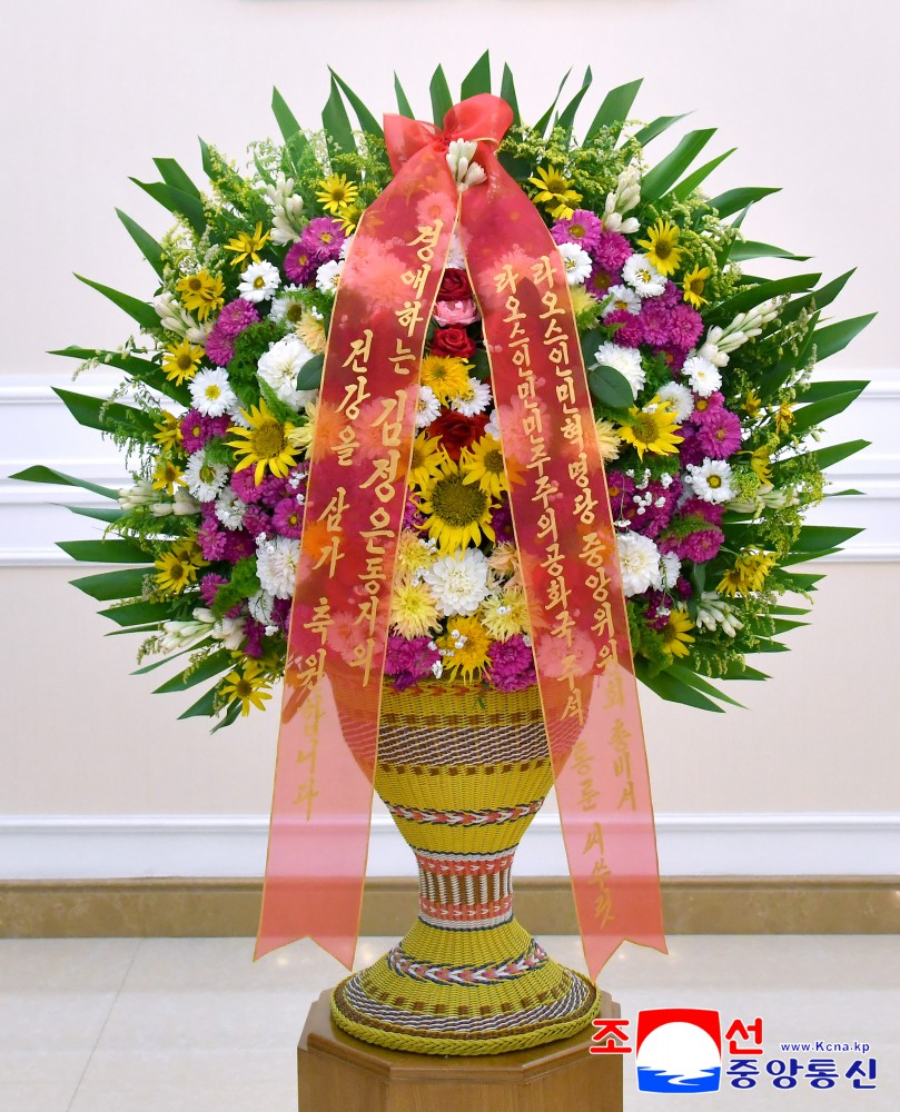 Beautiful Laotian Flower Basket for DPRK!