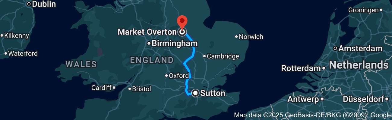 The Journey from Sutton to Market Overton - 25.10.2025!