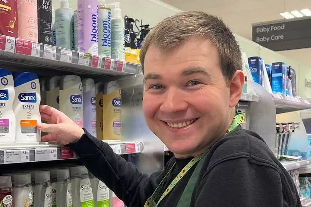 Tom Boyd, 27, volunteered at Waitrose in Cheadle Hulme for more than four years(Frances Boyd)