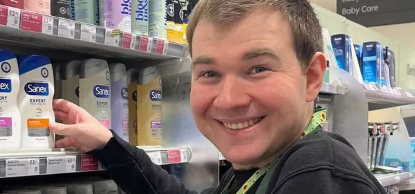 Tom Boyd, 27, volunteered at Waitrose in Cheadle Hulme for more than four years(Frances Boyd)