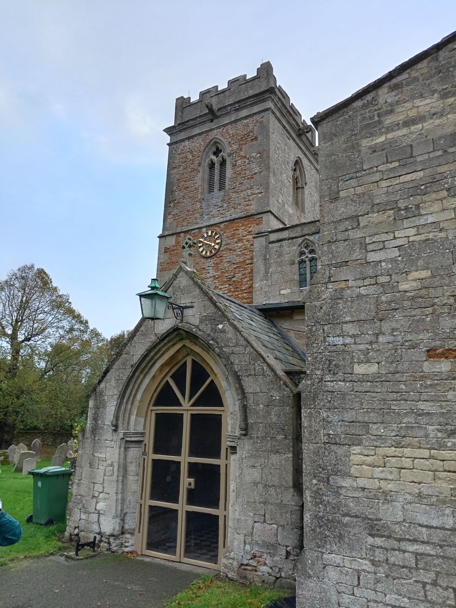 Sir Isaac Newton's Metal Sun Dial on the Parish Church Tower!